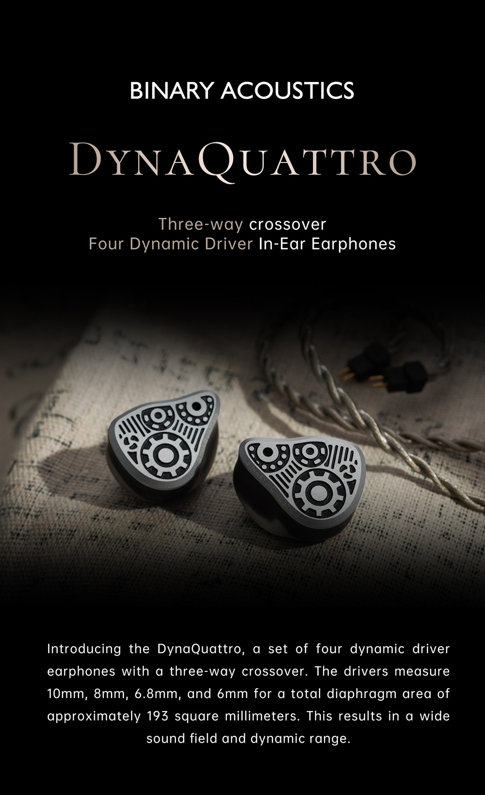 Binary Dynaquattro 4 Dynamic Driver IEMs