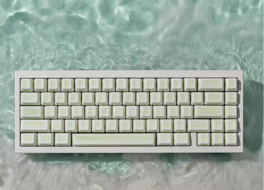 Cerakey Green Crazed V2 Cherry Profile Full Set Keycaps – mechkeysshop