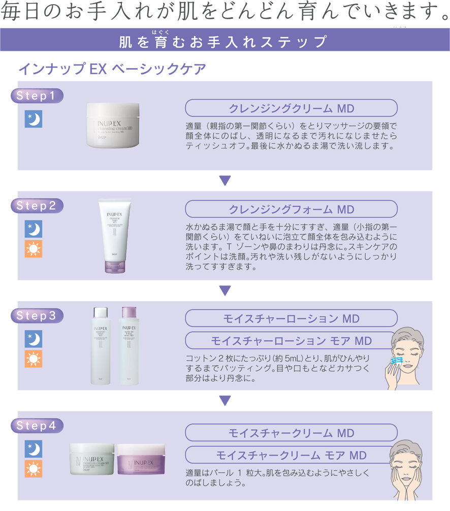 インナップEX クレンジングクリーム MD｜スキンケア・メイク化粧品の
