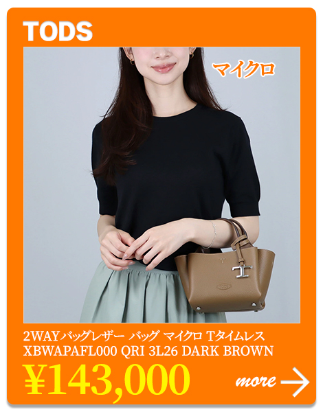 トッズ TODS 2WAYバッグレザー バッグ マイクロ Tタイムレス