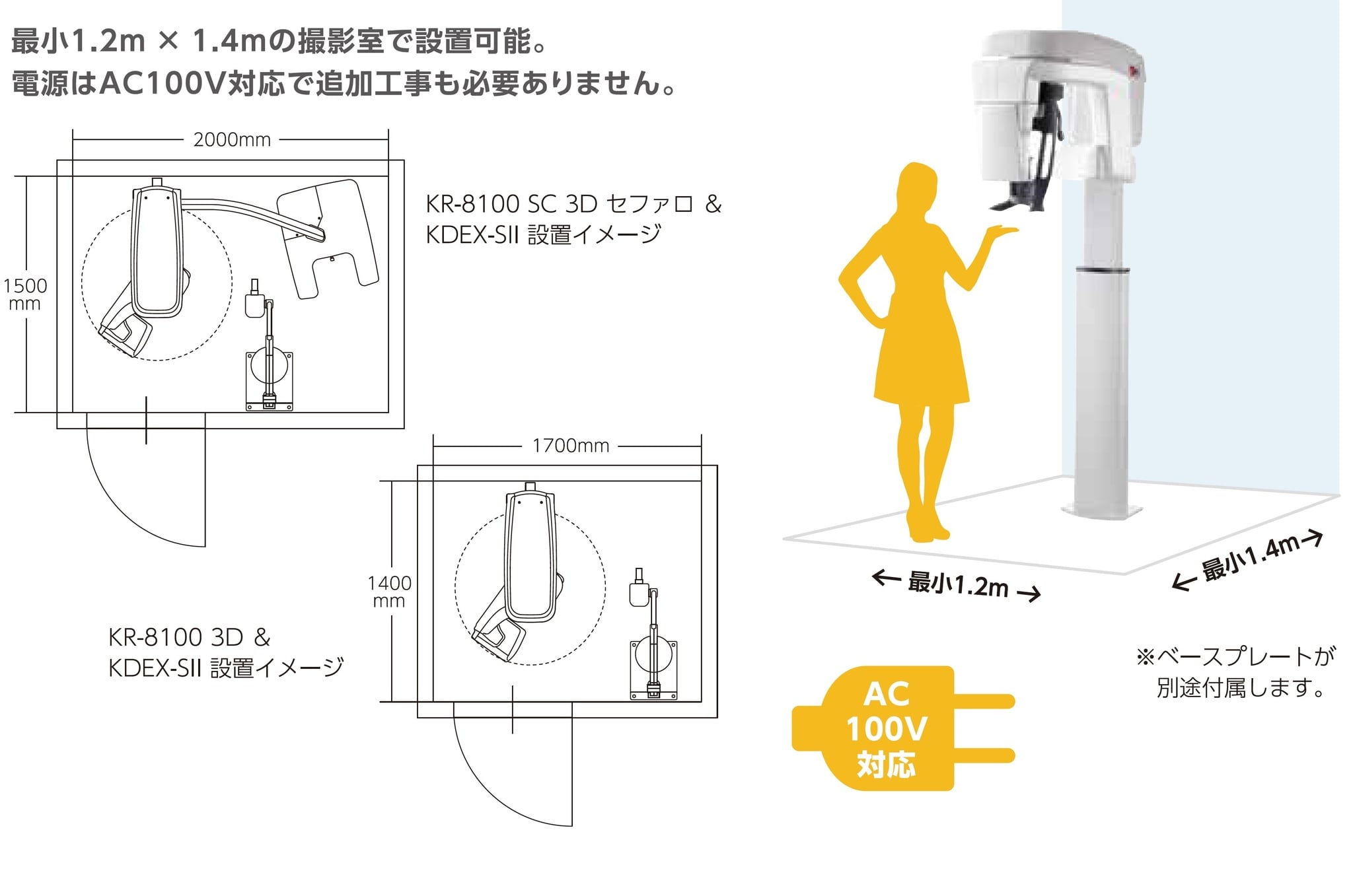 歯科用CT・パノラマ（セファロ追加可能）】KR-8200 3D ｜株式会社近畿