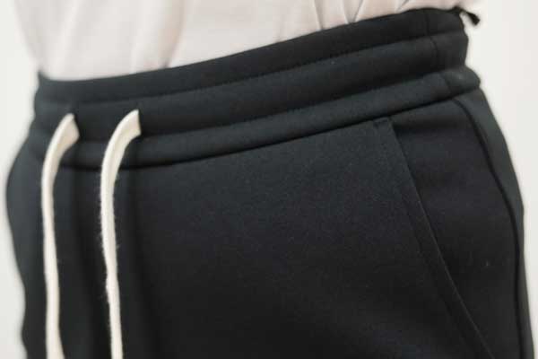 ポリ2重織りニットジャージーWゴム＆ドロストストレートワイド 商品詳細