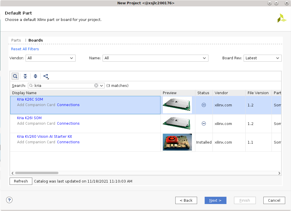 Example: Create a Platform for a Custom Carrier Card — Kria™ SOM