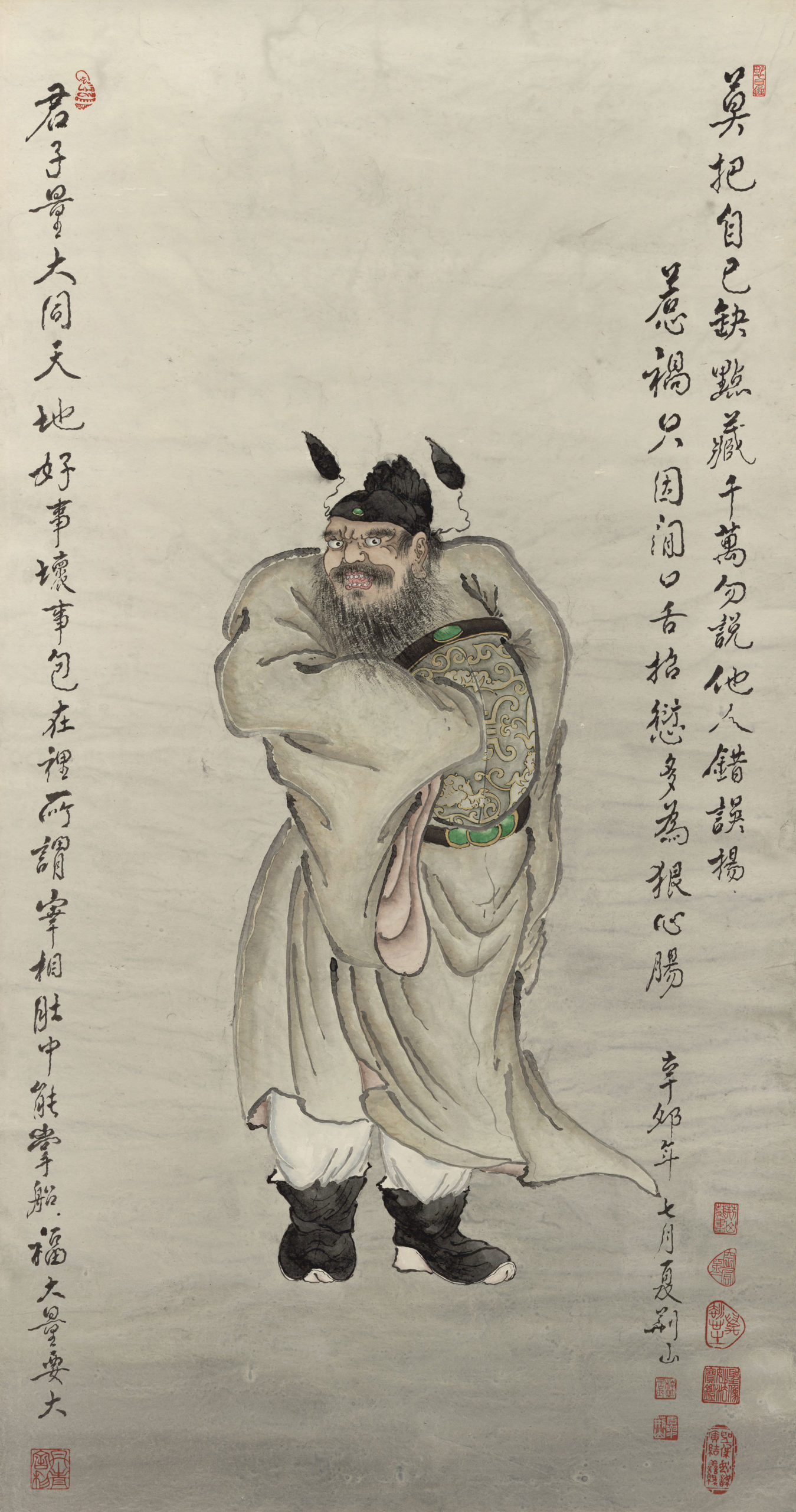 鍾馗| 夏荊山書畫藝術數位典藏