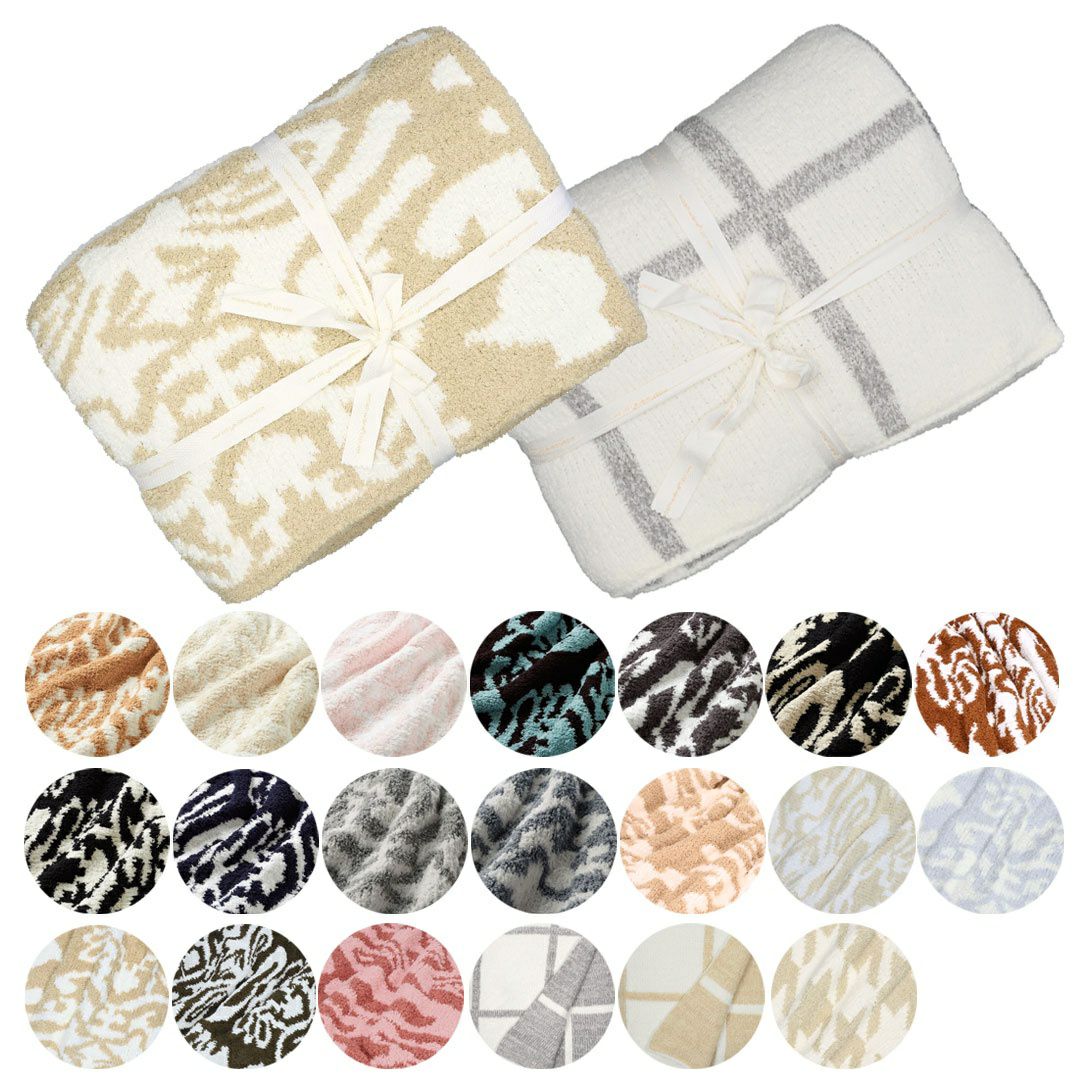 カシウェア/カシウエア KASHWERE ブランケット 無地 ストライプ 大判