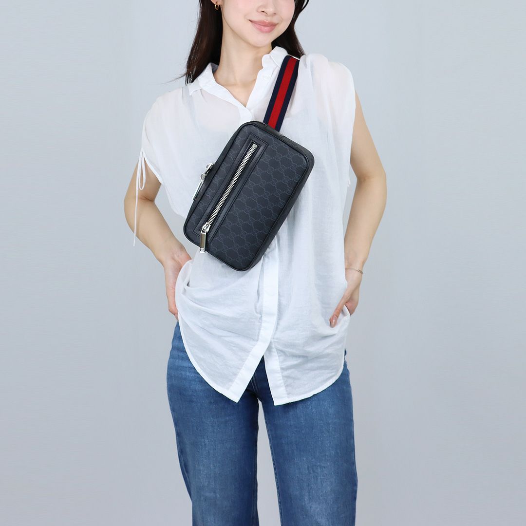 グッチ GUCCI ショルダーバッグ ボディバッグ GGブラックスモール