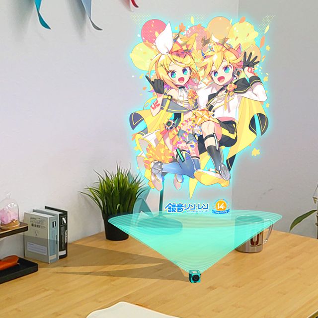 鏡音リン・レン Happy 14th Birthday メインビジュアルホロポスター
