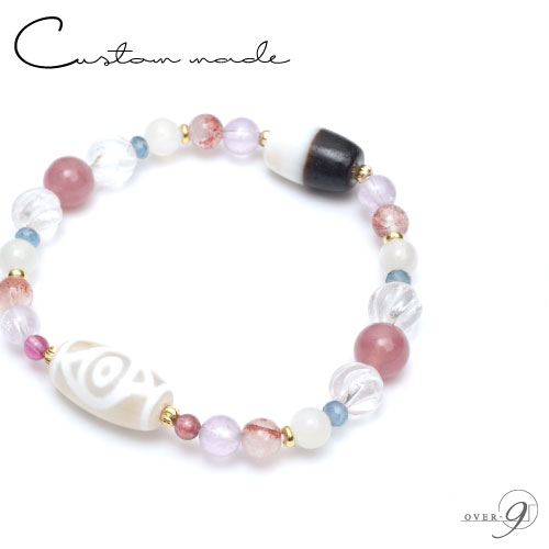 フルオーダーメイド 制作例 No.191 「 M様 ✻ 鳳凰眼天珠、黒白天珠