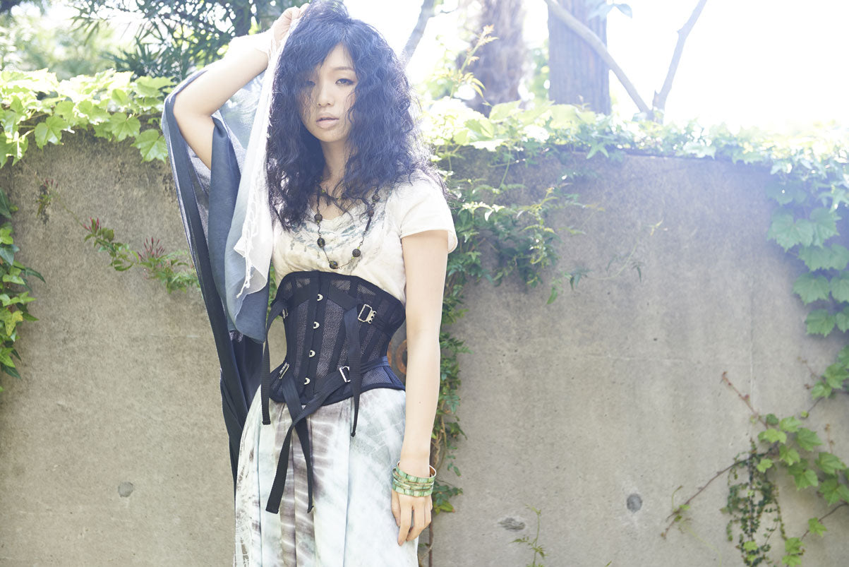 PCWピュアワンコルセットワークス//アンダーバストコルセット 砂ファン