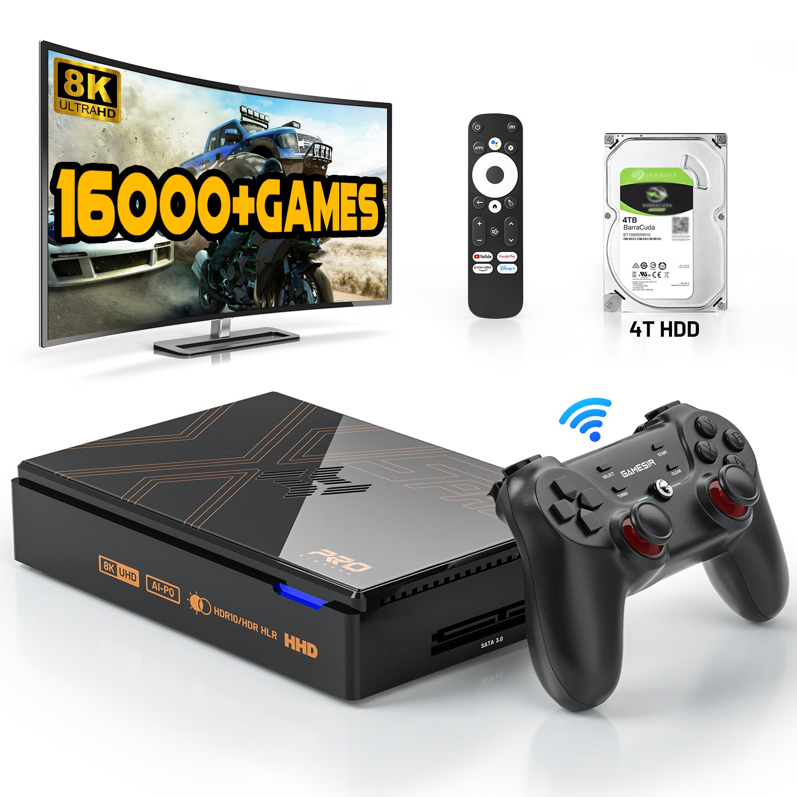 Kinhank Super Console X5 PRO レトロゲーム機、16000 以上のゲーム