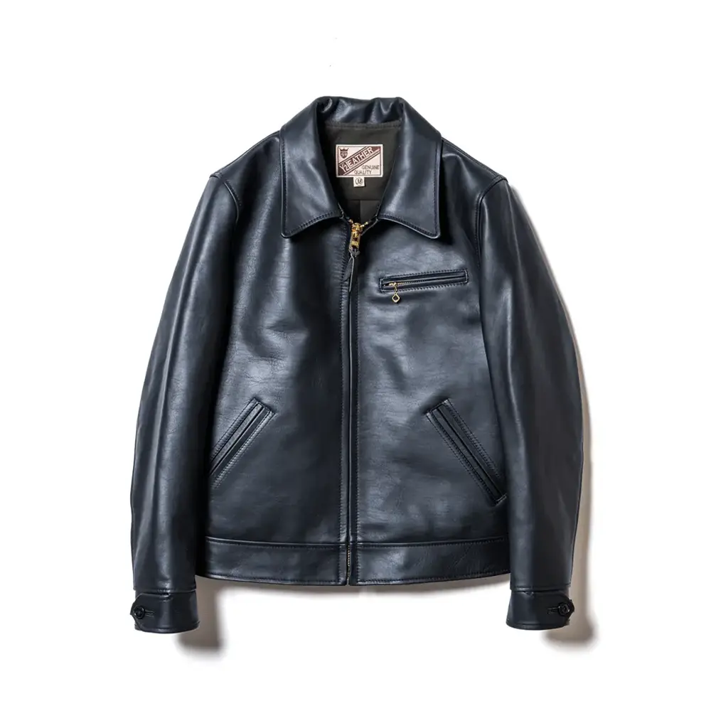 SUMI DYED HORSE SINGLE BREASTED JACKET[ SHR-47 ] | Y'2 LEATHER