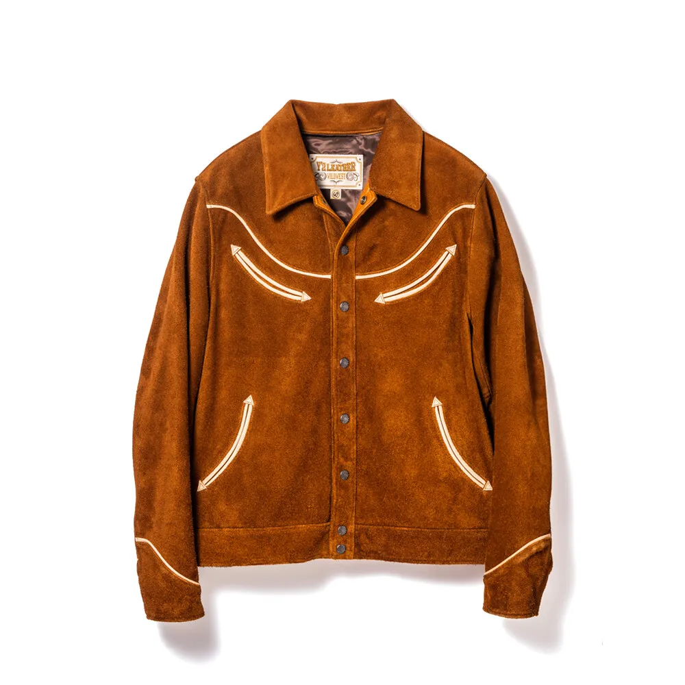 STEER ROUGHOUT & SADDLE HORSE WESTERN SHIRT JACKET[ WJ-04 ] | Y'2