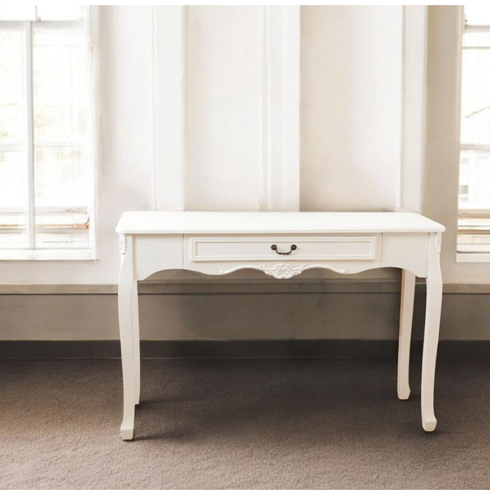 フレンチシャビー デスクコンソール 120cm（パソコンデスク