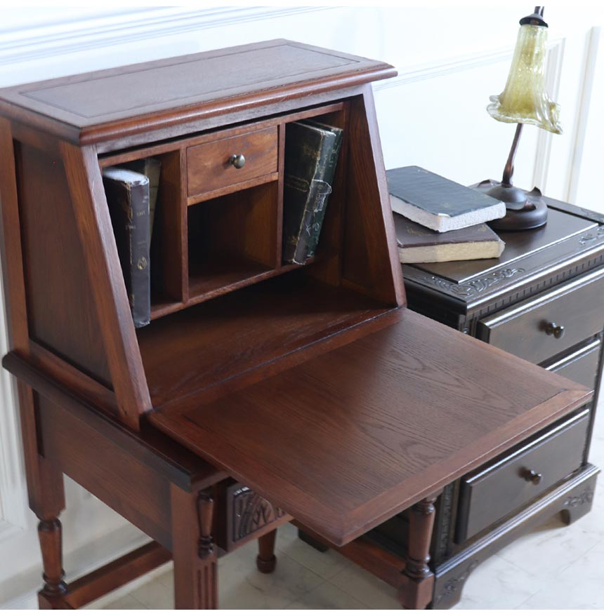 ライティングビューロー 幅55cm｜アンティーク調英国家具｜おしゃれ