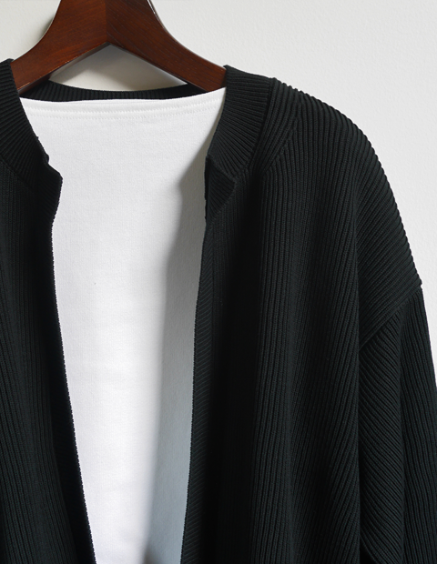 AURALEE Super Hard Twist Rib Knit Cardigan | 大阪心斎橋のメンズ