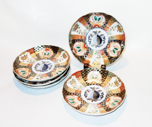 CM78】古伊万里 青磁 染付 猪口 四客 陶芸 湯呑 酒器 小鉢 向付 懐石