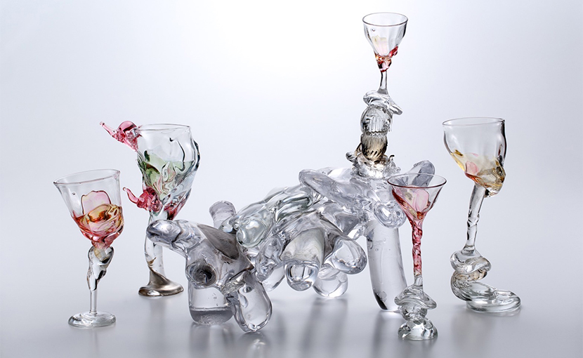 雲と宴」 河内あさこガラス展 | yamanoue