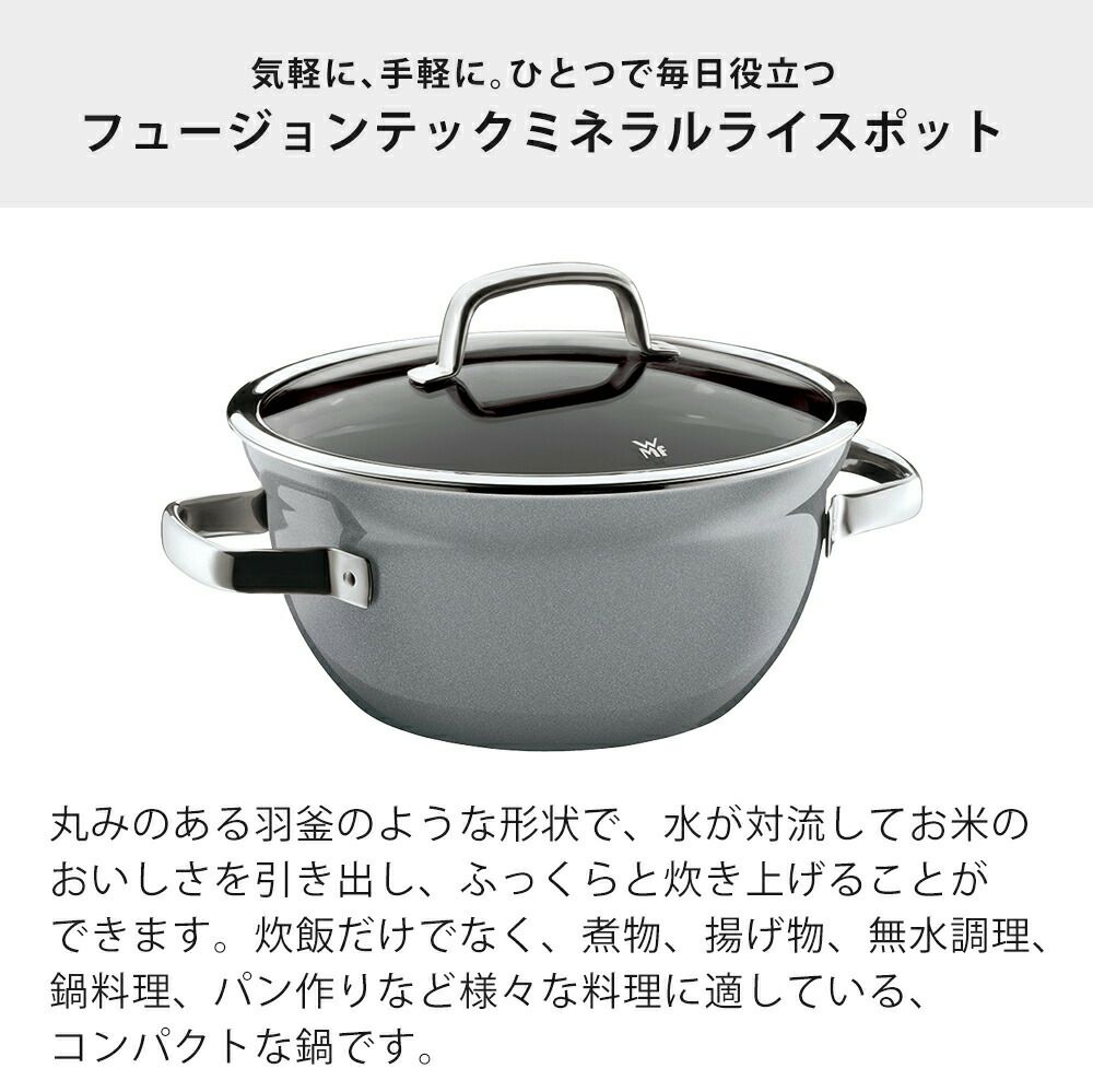 WMF フュージョンテックミネラル ライスポット20cm | ヤマソロ公式