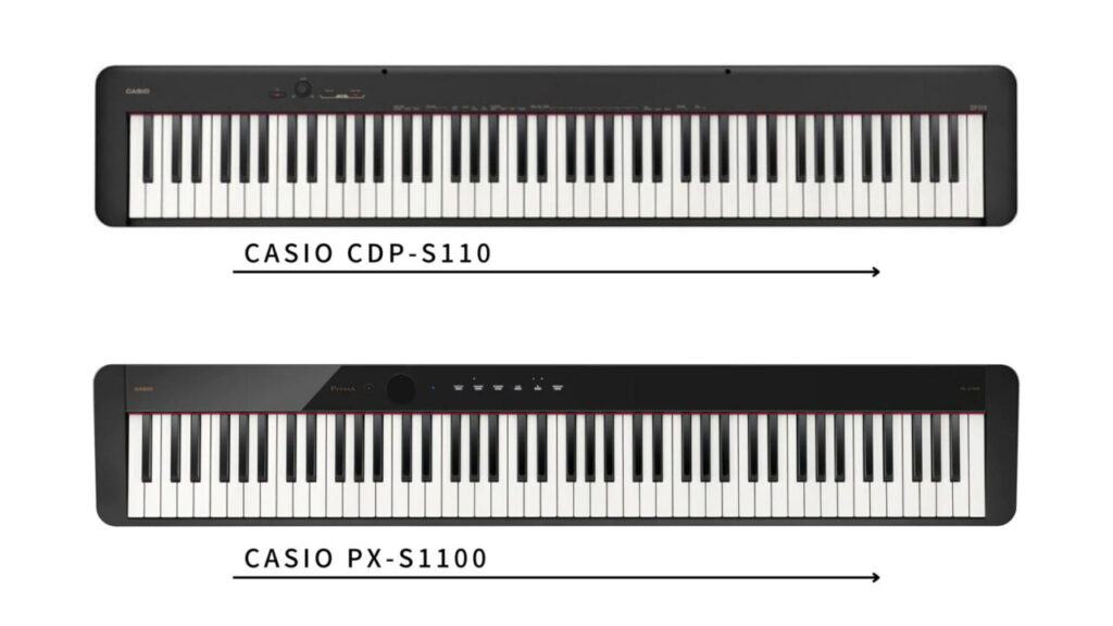 最安ピアノタッチ88鍵盤電子ピアノCASIO CDP-S110レビュー【PX-S1100と