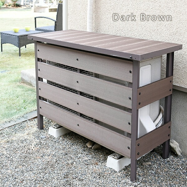 エアコン室外機カバー 人工木 MWAC-100 | 山善ビズコム オフィス用品