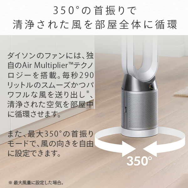 販売終了】【販売終了】空気清浄機能付タワーファン TP03 WS ダイソン