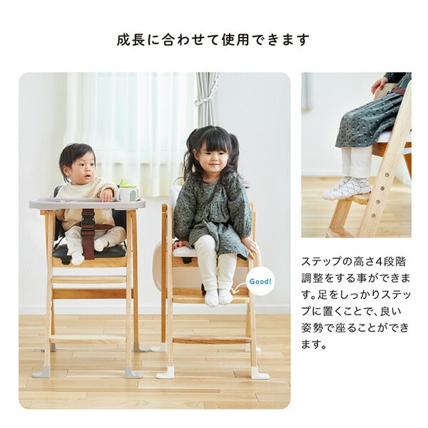 販売終了】ベビーチェア ハイブリッドハイチェア プラッキー(お座りが