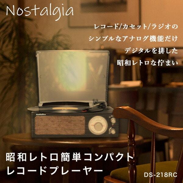 レコードプレーヤー スピーカー内蔵 DS-218RC とうしょう | 山善