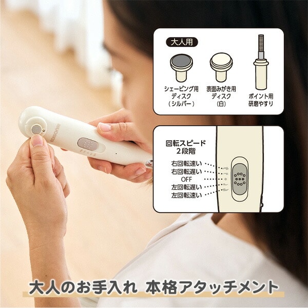 2wayネイルケアセット KJR100218 エジソンママ | 山善ビズコム