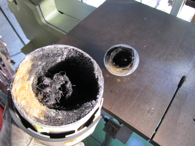 モリワキ、フォーサイト、アルミサイレンサー修理加工。アルミ