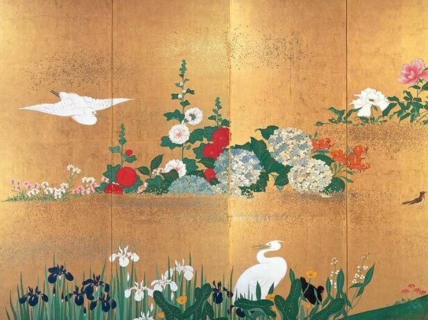 酒井抱一筆「四季花鳥図屏風」周辺（三）: 新「俳諧と美術」