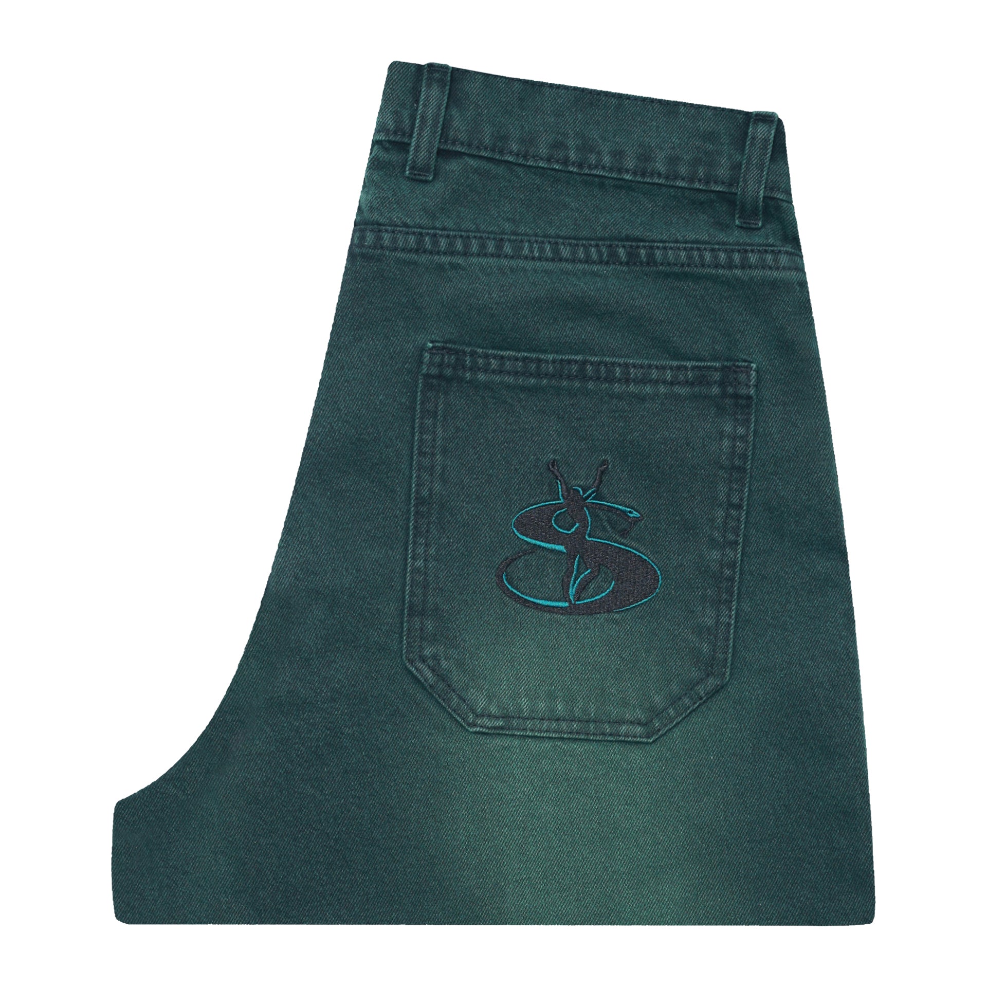 Faded Phantasy Jeans (Green) – YARDSALE