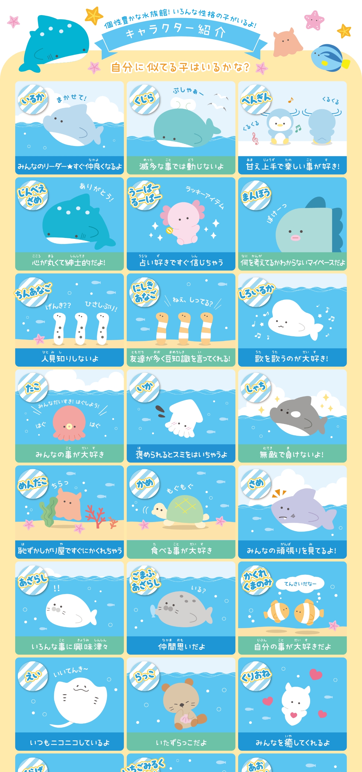 つぶらな瞳の水族館 | Yell World｜エールワールド