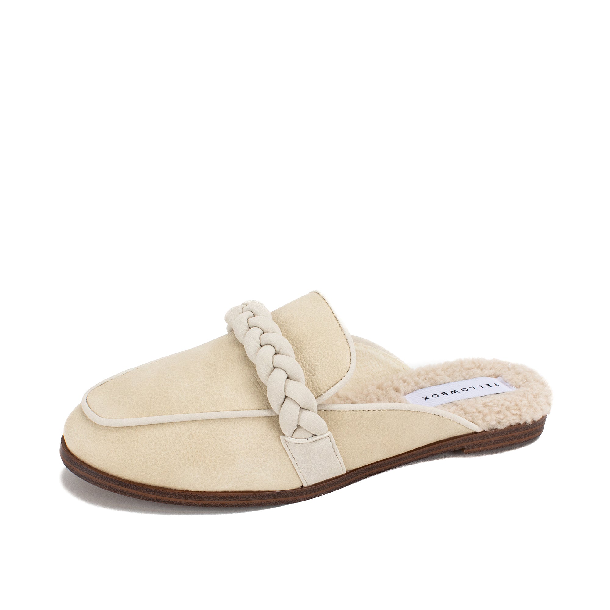 Bliss Shearling Flat Mule | Yellow Box Official Site – YELLOW BOX