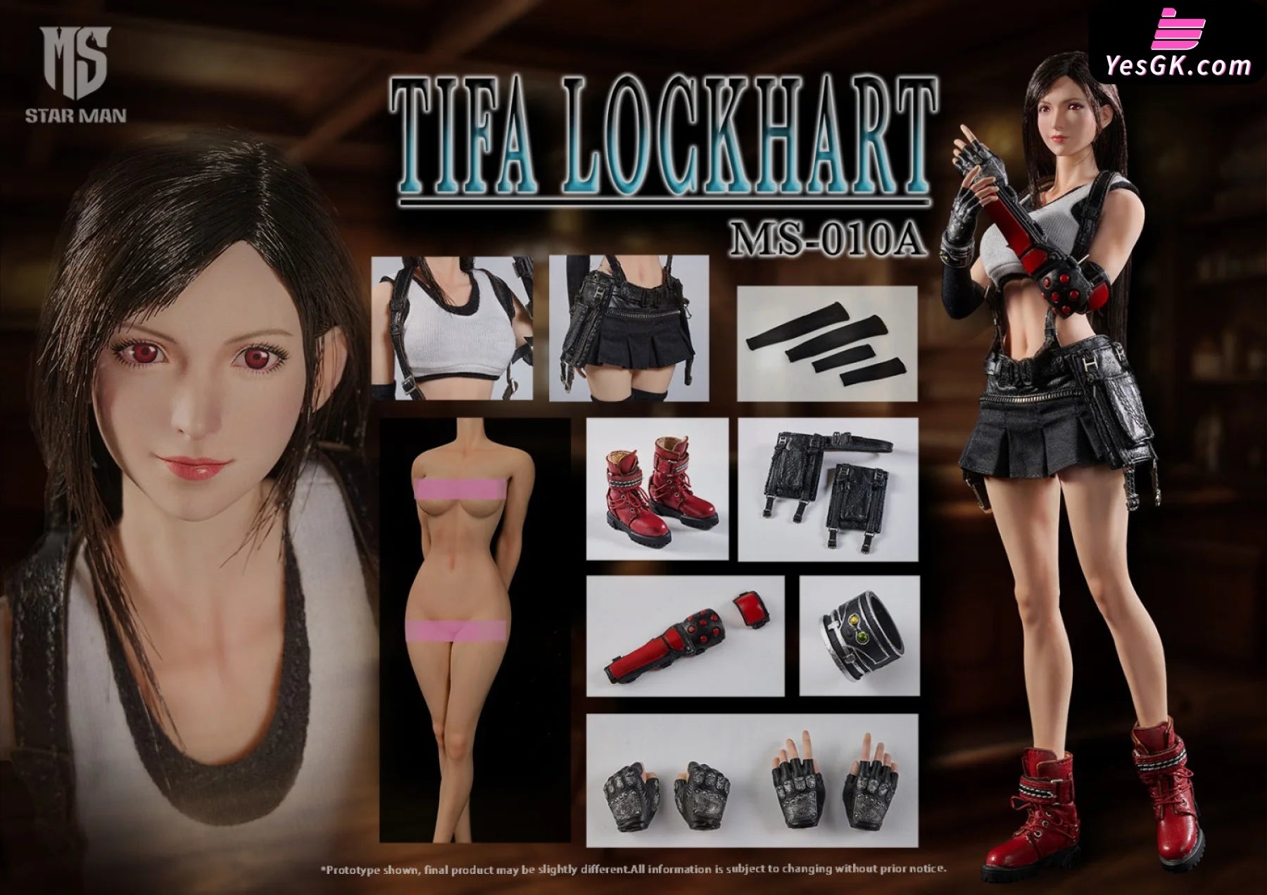 Final Fantasy 7 1/6 Tifa Lockhart Action Figure - Star Man Studio
