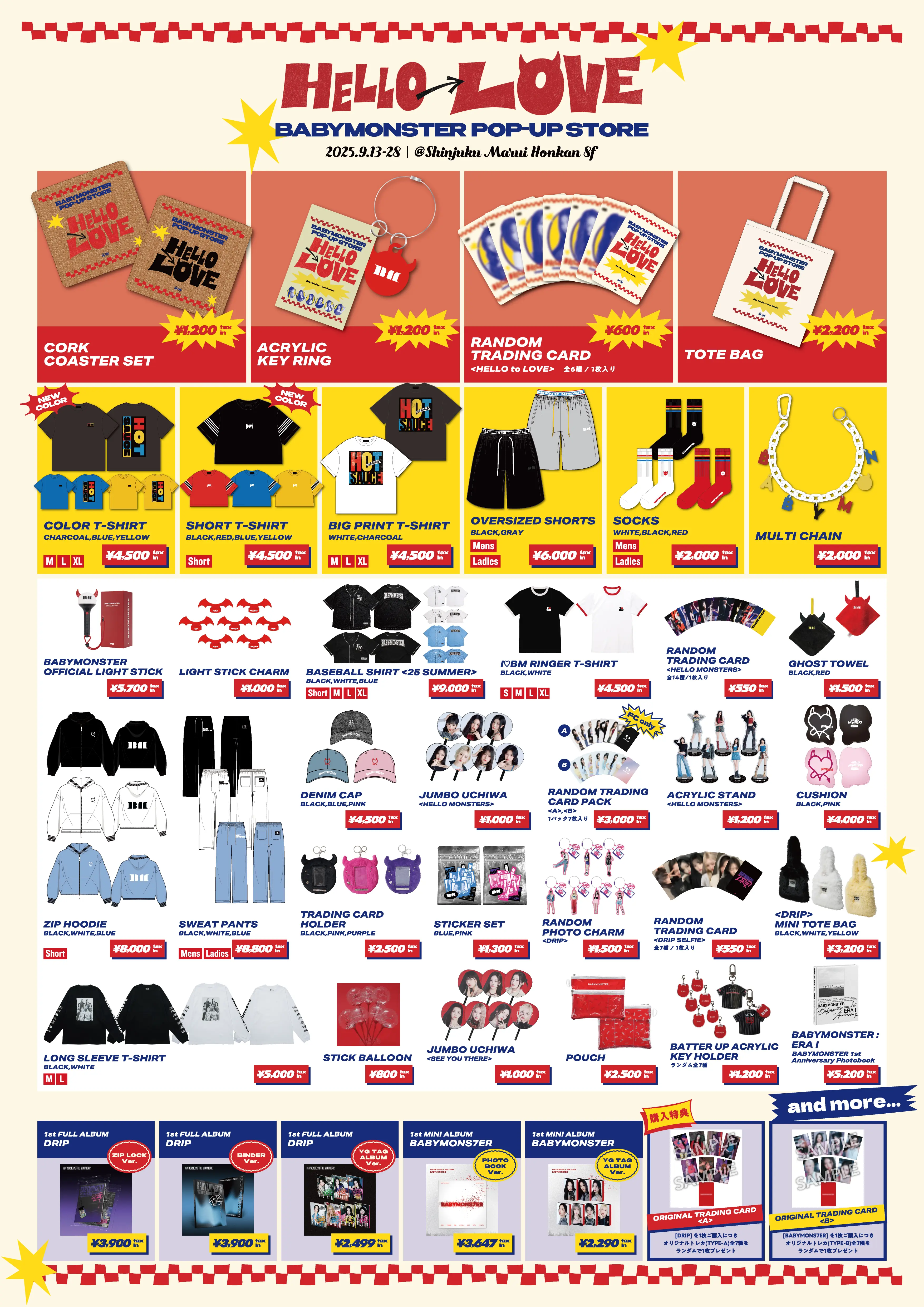 BABYMONSTER POP-UP STORE “HELLO to LOVE” @ Shinjuku Marui Honkan