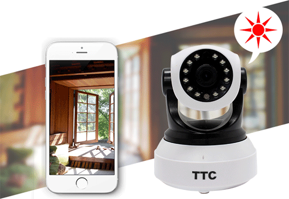 TTC-IP003H 赤外線搭載パン・チルト対応フルHDネットワークカメラ
