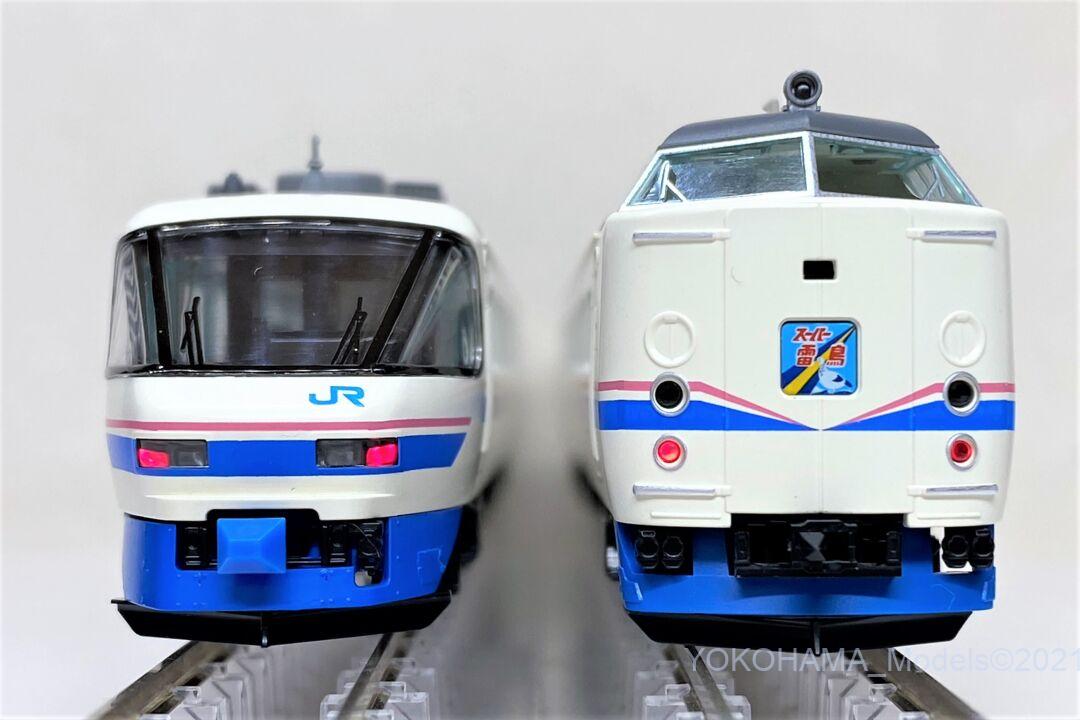 485系スーパー雷鳥クロ481-2100入り基本セットAが入線しました。TOMIX