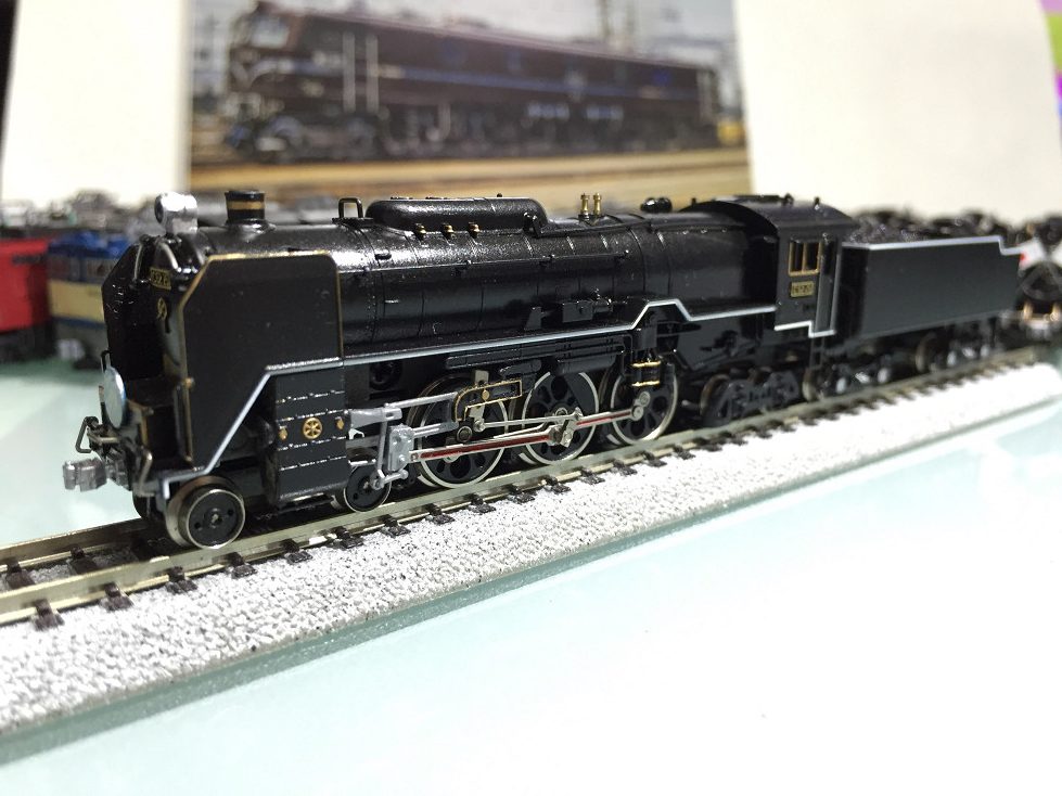 C62形25号機 宮原機関区 お召先導機が入線しました。KATO京都駅店 特