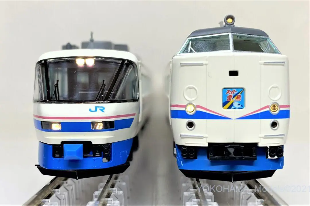 485系スーパー雷鳥クロ481-2100入り基本セットAが入線しました。TOMIX