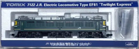 EF81（トワイライト色）が入線です。TOMIX 7122 | NGaugeJP - 横濱模型