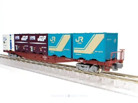 コキ50000(グレー台車)コンテナ無積載を弄る。その1 KATO 10-1317 11