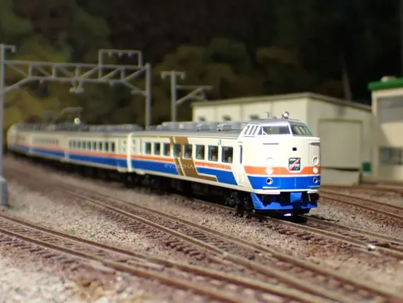 485系 特急「かがやき」「きらめき」（1988年頃）が入線しました