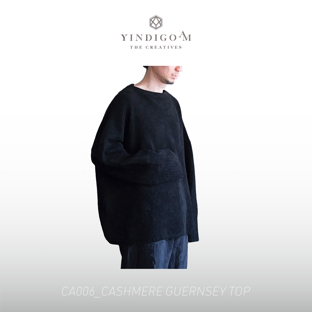 CA006_CASHMERE GUERNSEY TOP | YINDIGO A M