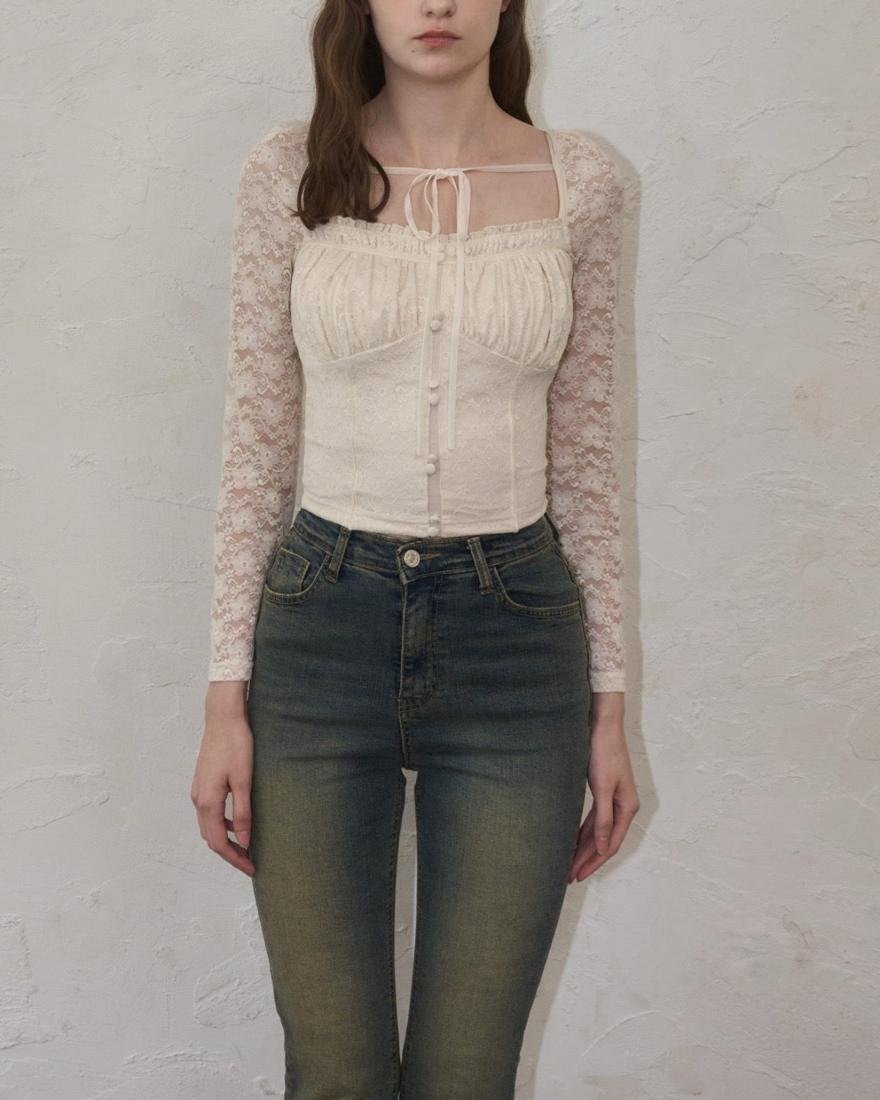 Flower lace blouse – YILON