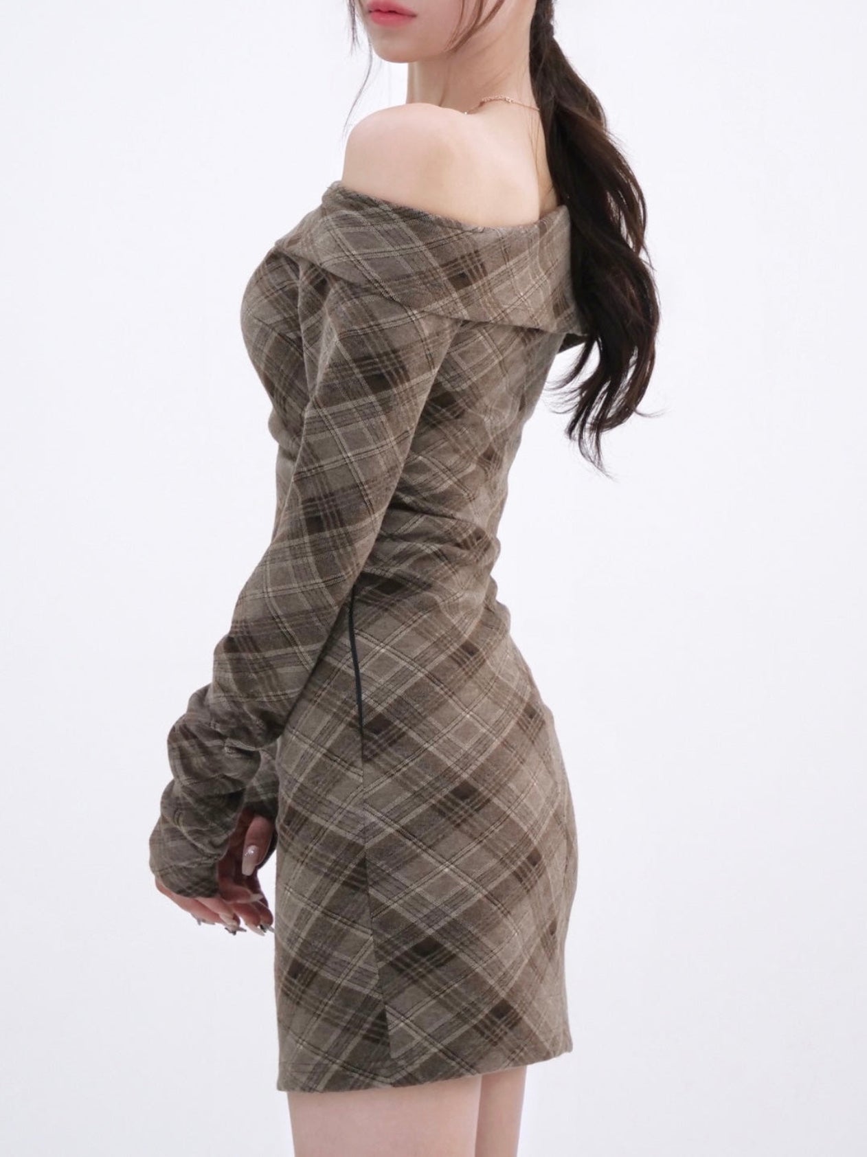 One-shoulder check mini op – YILON