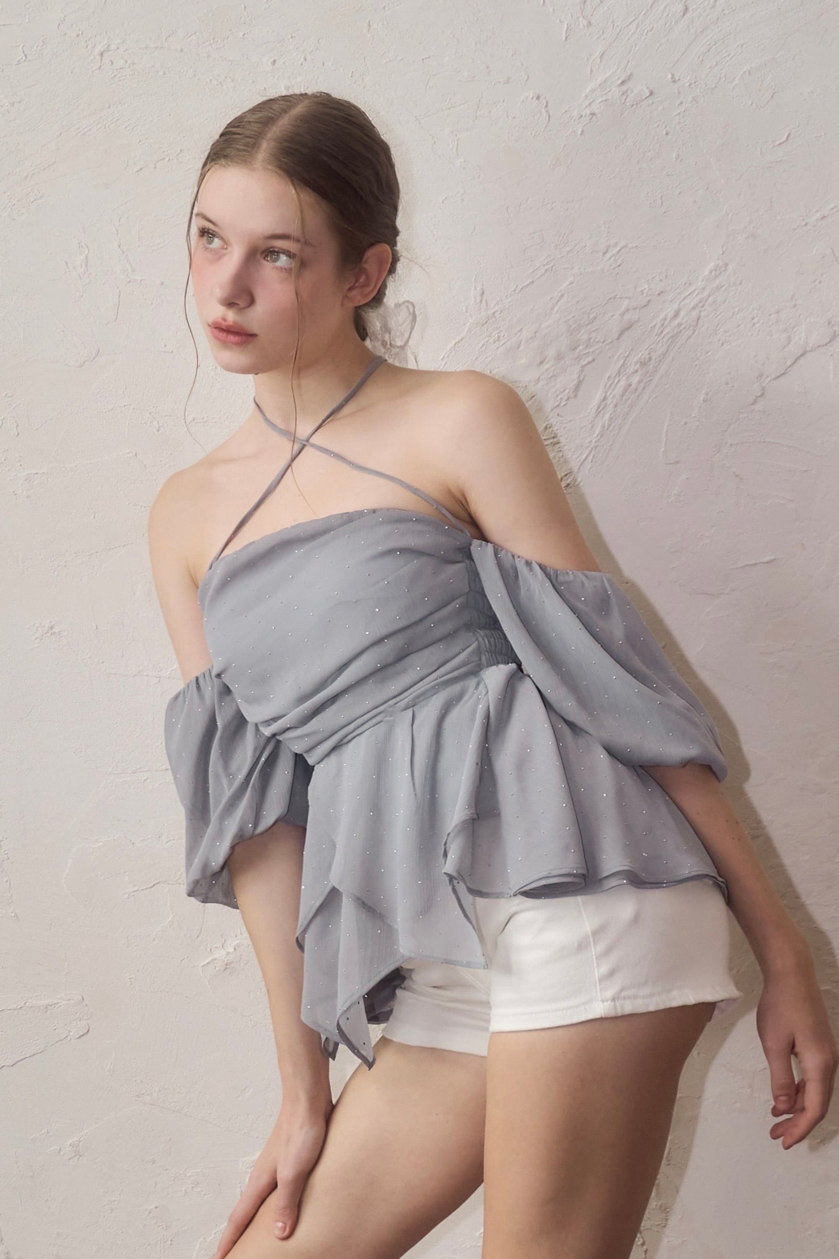 Bijou offshoulder blouse – YILON