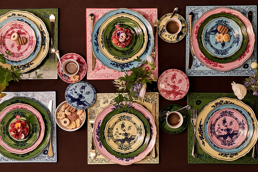 カフェ・ジノリ」陶器ブランド「ジノリ1735」の磁器で楽しむランチ