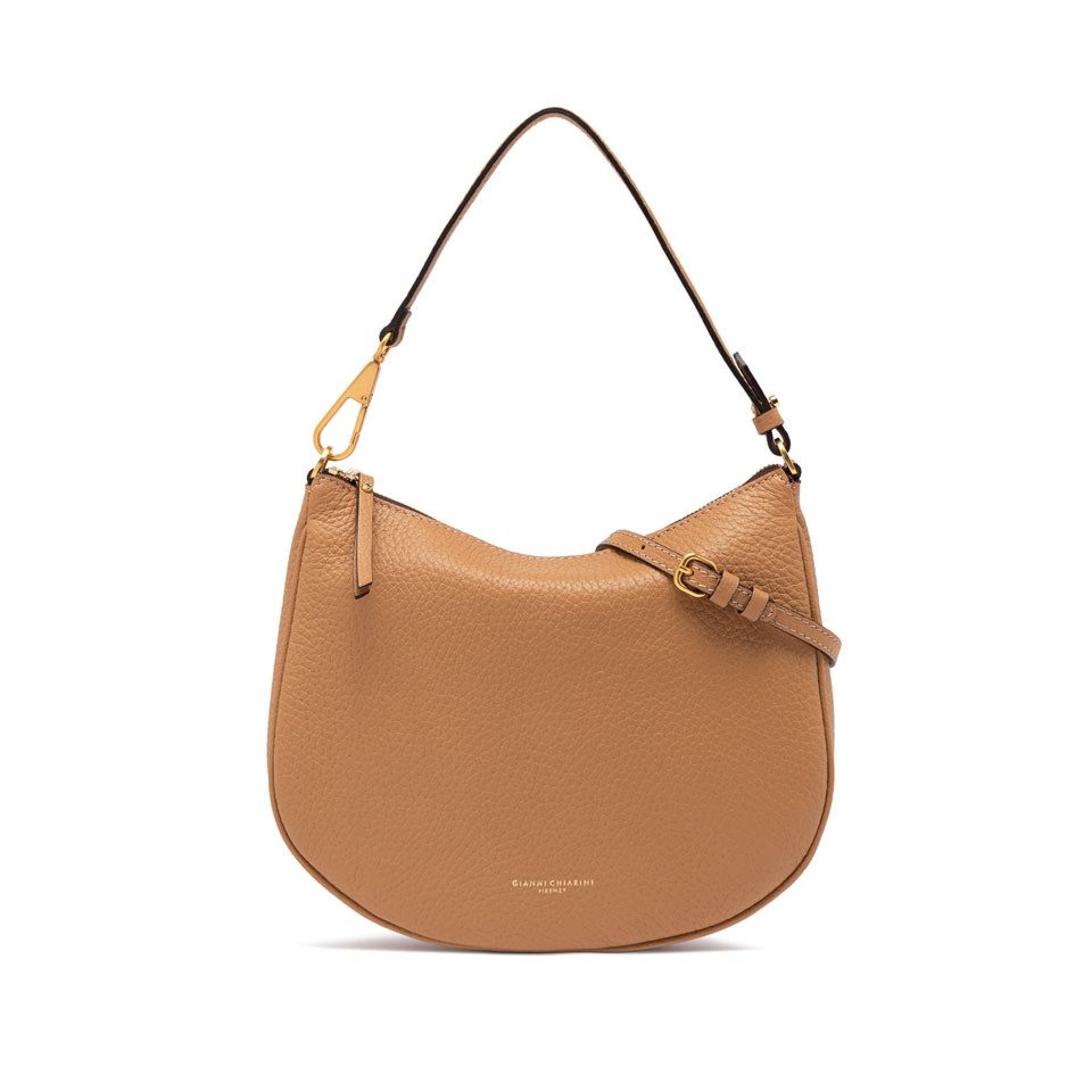 Gianni Chiarini Leather Handbag – Camel, 30x25x6 cm - Yodaq