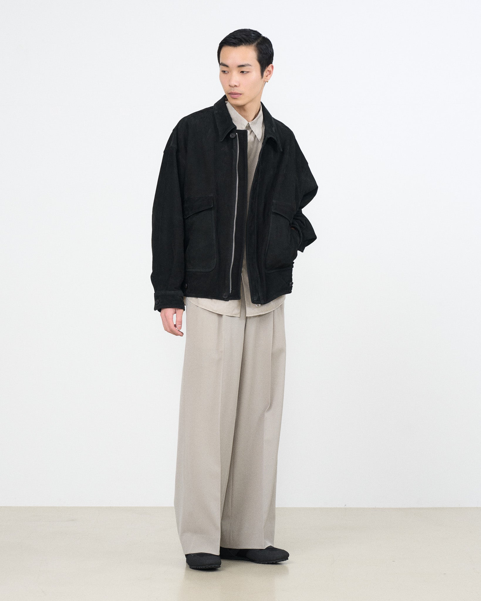 Carf Leather Zip Blouson | YOKE Official Website