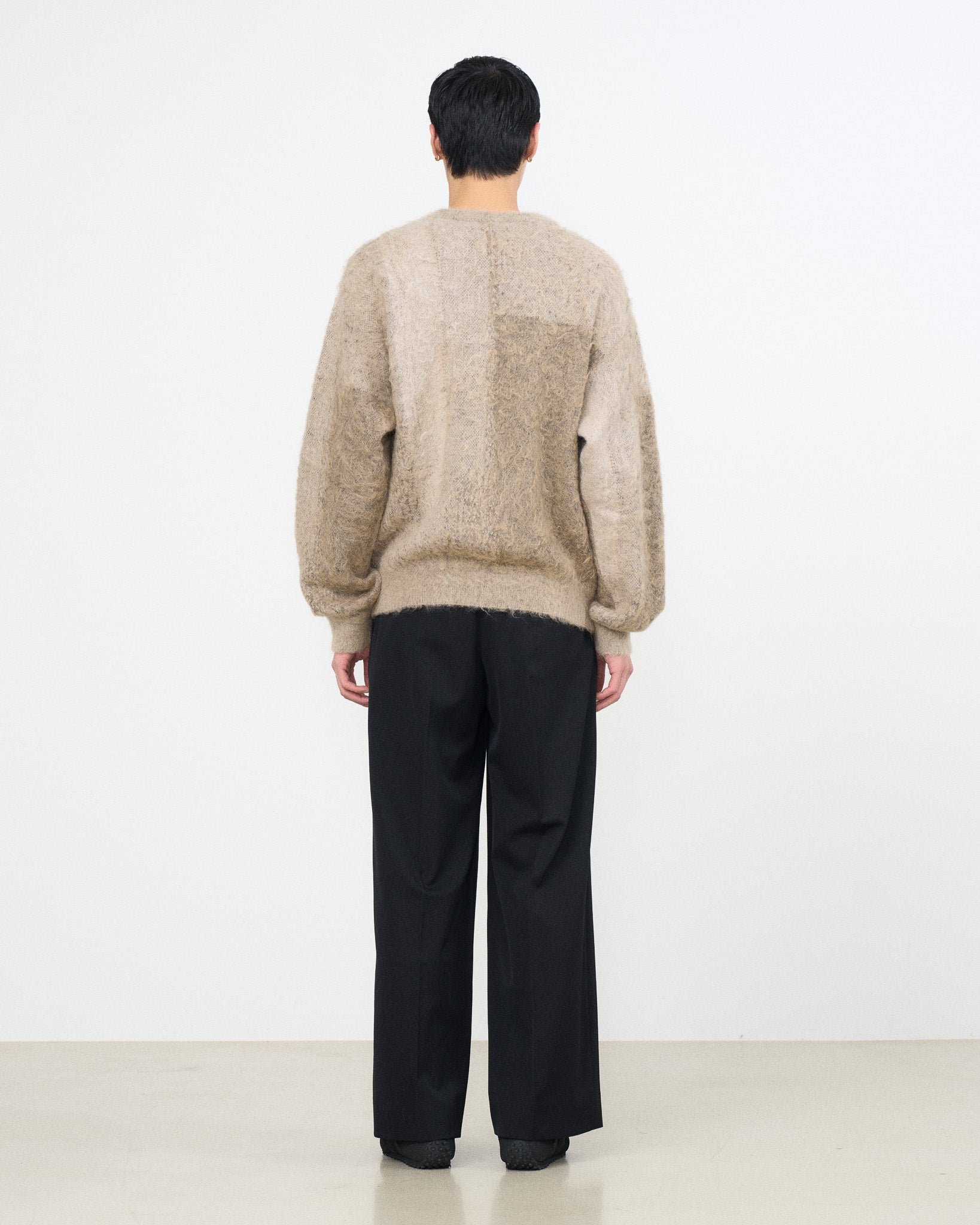 Abstract Jacquard Crewneck Sweater | YOKE Official Website